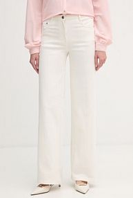 Jeansy Silvian Heach  beżowe damskie GPP26144JE