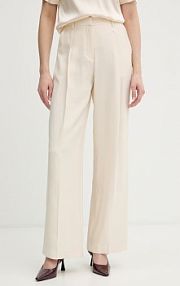 Spodnie eleganckie Silvian Heach  beżowe damskie GPP26073PA