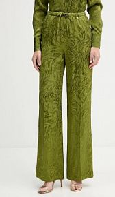 Spodnie eleganckie Silvian Heach  zielone damskie GPP26026PA