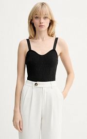 Top Silvian Heach  czarny damski GPP26429TO