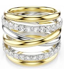 Pierścionek Swarovski  złoty 5740411