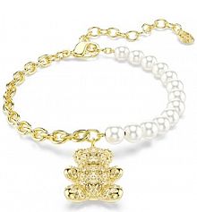 Bransoletka Swarovski  złota 5737622