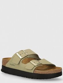 Klapki Birkenstock  zielone damskie 1026971