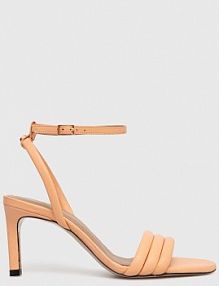 Sandały na obcasie Boss  pomarańczowe 50516304.690