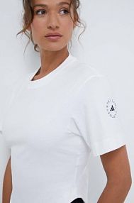 T-shirt adidas by stella mccartney  beżowy damski IT8271