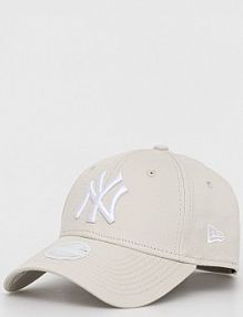Czapka z daszkiem new era  beżowa damska 60292635.STNW