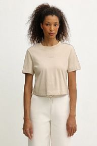 T-shirt Guess  beżowy damski V3RI08.I3Z14