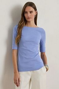 T-shirt Lauren Ralph Lauren  niebieski damski 200654963