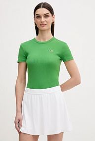 T-shirt Lacoste  zielony damski TF5538