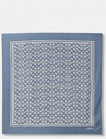 Chusta Coach  niebieska C2755