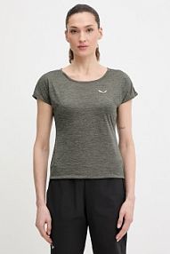 T-shirt Salewa  zielony damski 00.0000026538