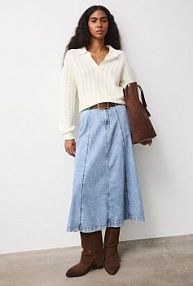 Spódnica jeansowa Medicine  niebieska RS26-SDD202