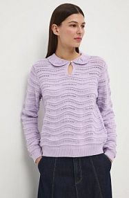 Sweter Medicine  fioletowy damski RS26-SWD282