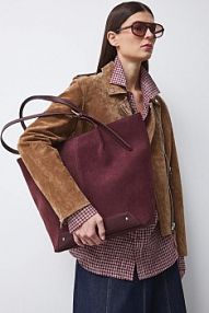 Torebka shopperka Medicine  bordowy RS26-TOD102