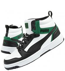 Buty za kostkę ze skóry ekologicznej womens/ladies rebound v6  Puma damskie