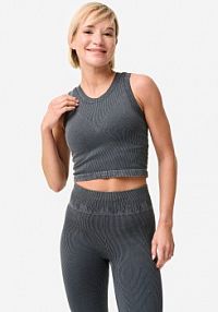 Koszulka do jogi i pilatesu  domyos 2w1 bez rękawów  Decathlon