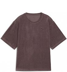  koszulka essentials elevated velour rib o luźnym kroju  Puma damski