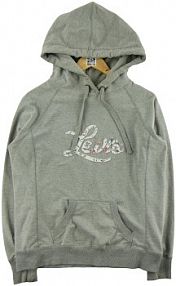Second life - szaraw bluza z kapturem  dla kobiet - stan dobry Levi's damska