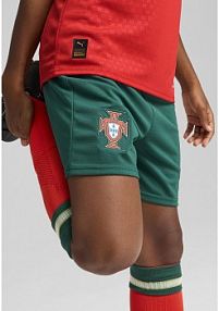 Młodzieżowe szorty portugalia 2025  blessing green sugared almond beige Puma