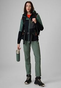Spodnie dresowe oliwkowe / khaki 4F damskie 4FWSS26TFTRF1328-43S