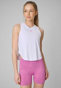 Top treningowy biały 4F 4FRSS26TFSLF1103-10S