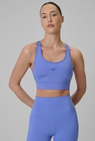 Biustonosz sportowy niebieski 4F 4FRSS26USBAF291-33S