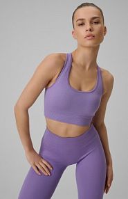 Biustonosz sportowy fioletowy 4F 4FWSS26USBAF242-51S