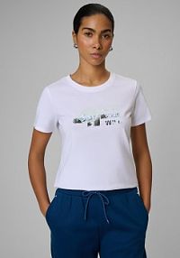 T-shirt biały 4F damski 4FWSS26TTSHF2775-10S
