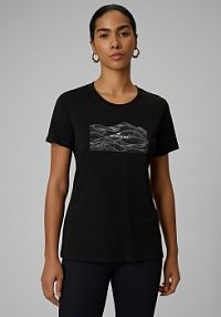 T-shirt czarny 4F damski 4FWSS26TTSHF2785-20S