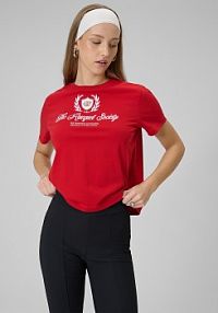 T-shirt czerwony 4F damski 4FWSS26TTSHF2738-62S