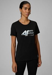 T-shirt czarny 4F damski 4FWSS26TTSHF2775-20S