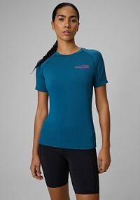 T-shirt turkusowy 4F damski 4FRSS26TFTSF2019-46S