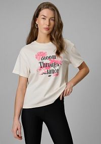 T-shirt beżowy 4F damski 4FRSS26TTSHF3700-12S