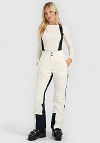 Spodnie narciarskie białe 4F 4FWAW25TFTRF0997-11S