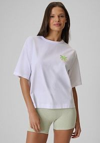 T-shirt biały 4F damski 4FWSS26TTSHF2719-10S