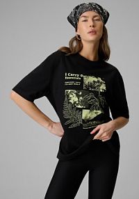 T-shirt czarny 4F damski 4FRSS26TTSHF3705-20S