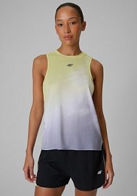 Top treningowy żółty 4F 4FRSS26TFSLF1096-73A