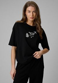 T-shirt czarny 4F damski 4FRSS26TTSHF3704-20S