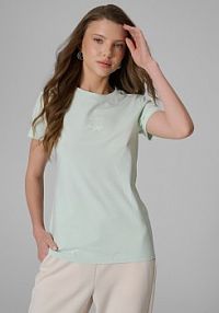 T-shirt turkusowy 4F damski 4FWSS26TTSHF2742-47S