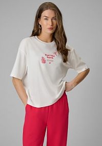 T-shirt biały 4F damski 4FRSS26TTSHF3704-11S