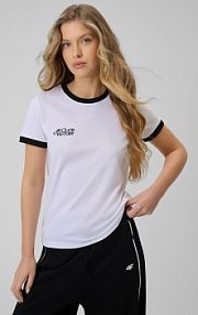 T-shirt biały 4F damski 4FWSS26TTSHF2725-10S