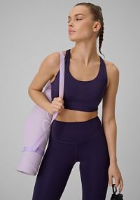 Biustonosz sportowy fioletowy 4F 4FWSS26USBAF222-50S