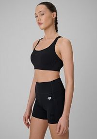 Biustonosz sportowy czarny 4F 4FRSS26USBAF287-20S