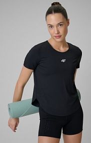 T-shirt czarny 4F damski 4FRSS26TFTSF2335-20S