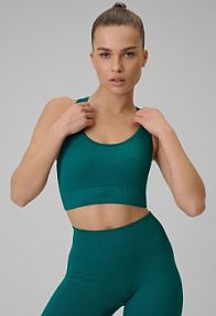 Biustonosz sportowy turkusowy 4F 4FWSS26USBAF242-46S