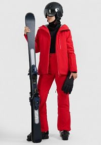 Spodnie narciarskie czerwone 4F 4FWAW25TFTRF0995-62S