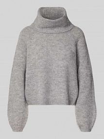 Golf o kroju regular fit z dodatkiem wełny model GILA Only szary damski EAN 15358571