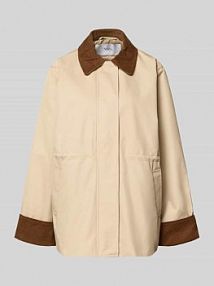 Parka z wykładanym kołnierzem i wpuszczanymi kieszeniami Model 'ANCA' YAS beżowa EAN 26039375