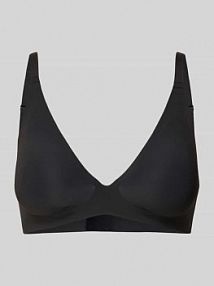 Biustonosz typu bralette z efektem push up seria 'Zero Feel' Sloggi czarny EAN 10226701