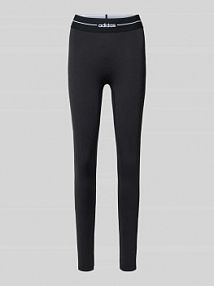 Legginsy o kroju slim fit do Sport z materiału odprowadzającego wilgoć Model 'HYPERGLAM' adidas Sportswear czarne damskie EAN KC7673